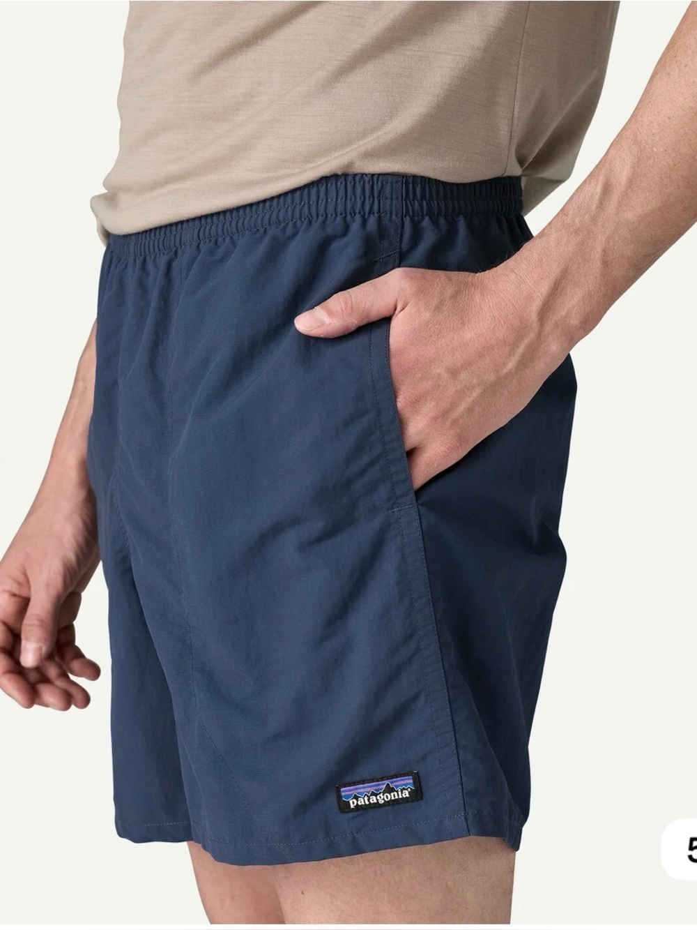 Patagonia Men’s Baggies 5” Navy Tidepool Athletic Swim/Run Shorts